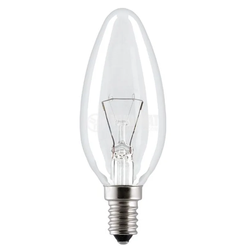 لامپ شمعی رشته ای فیلیپس هلند، ساده و مات  - 25 وات ، 40 وات و 60 وات